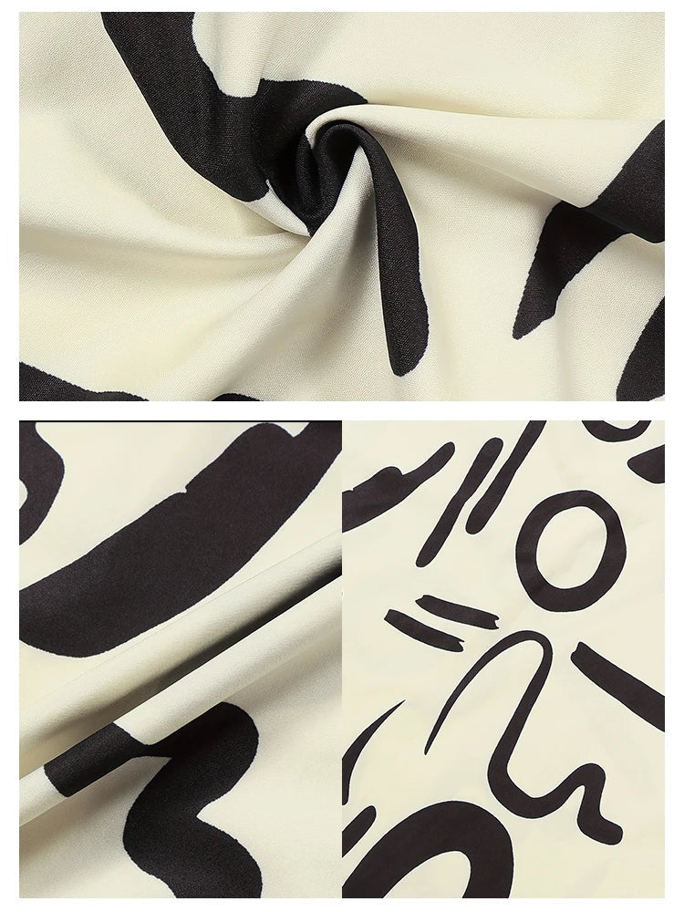 Plus Size Zomerjurk met Skelet Print