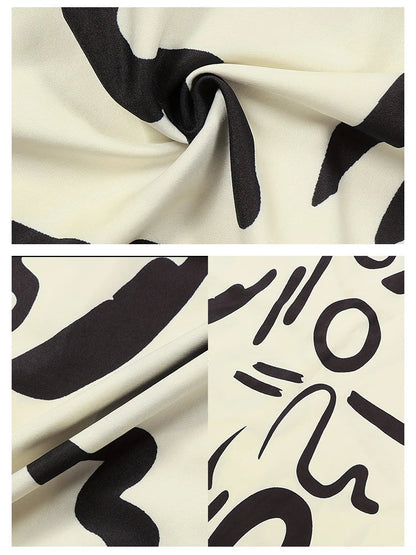 Plus Size Zomerjurk met Skelet Print