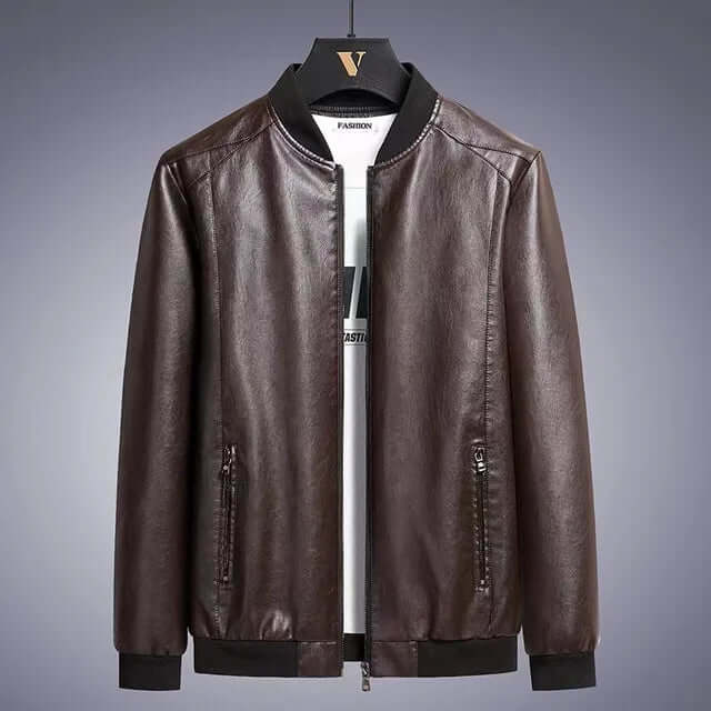 Heren Imitatieleer Jas Warm en Waterdicht voor Winter