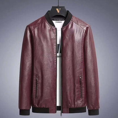 Heren Imitatieleer Jas Warm en Waterdicht voor Winter