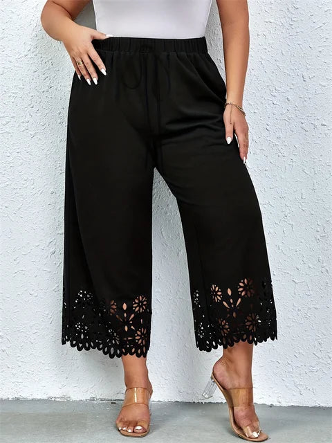Plus Size Wijde Broek Luxe Stof Comfortabel - StudioMarella