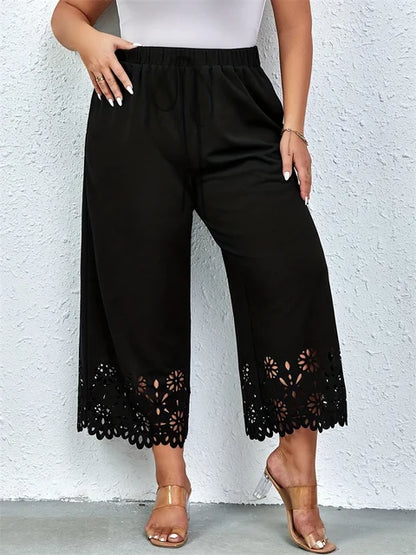 Plus Size Wijde Broek Luxe Stof Comfortabel - StudioMarella