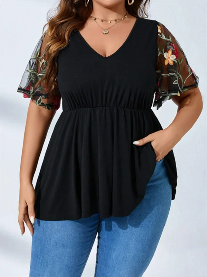 Dames T-shirt Mesh Luchtig en Stijlvol - StudioMarella