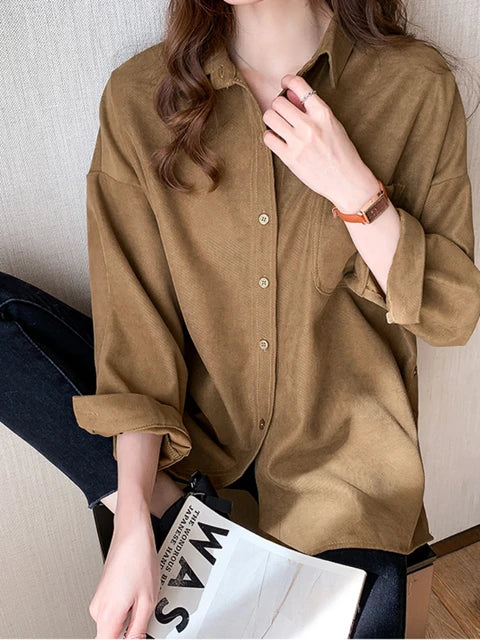Plus Size Blouse met Elegant Design Rond Hals - StudioMarella