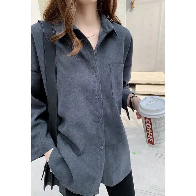 Plus Size Blouse met Elegant Design Rond Hals
