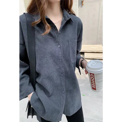 Plus Size Blouse met Elegant Design Rond Hals