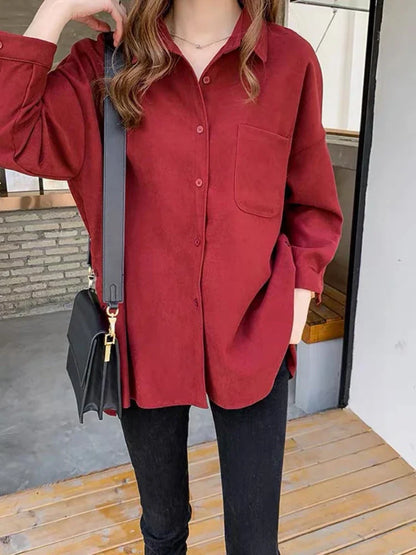 Plus Size Blouse met Elegant Design Rond Hals