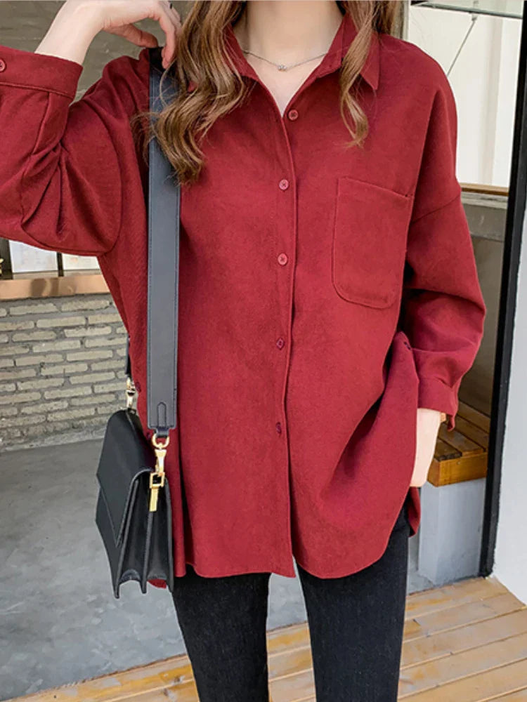Plus Size Blouse met Elegant Design Rond Hals