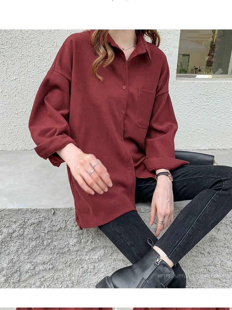 Plus Size Blouse met Elegant Design Rond Hals