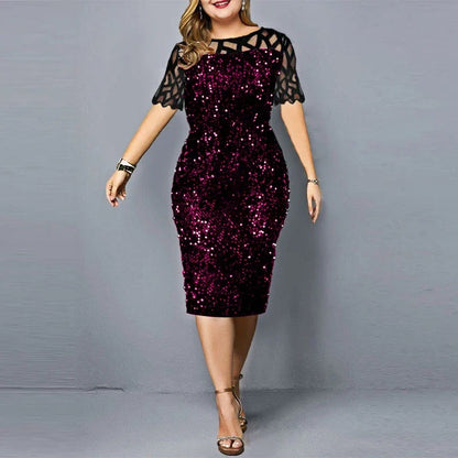Plus Size Midi Jurk - Stijlvolle Elegantie voor Vrouwen
