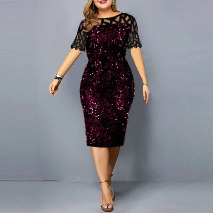 Plus Size Midi Jurk - Stijlvolle Elegantie voor Vrouwen