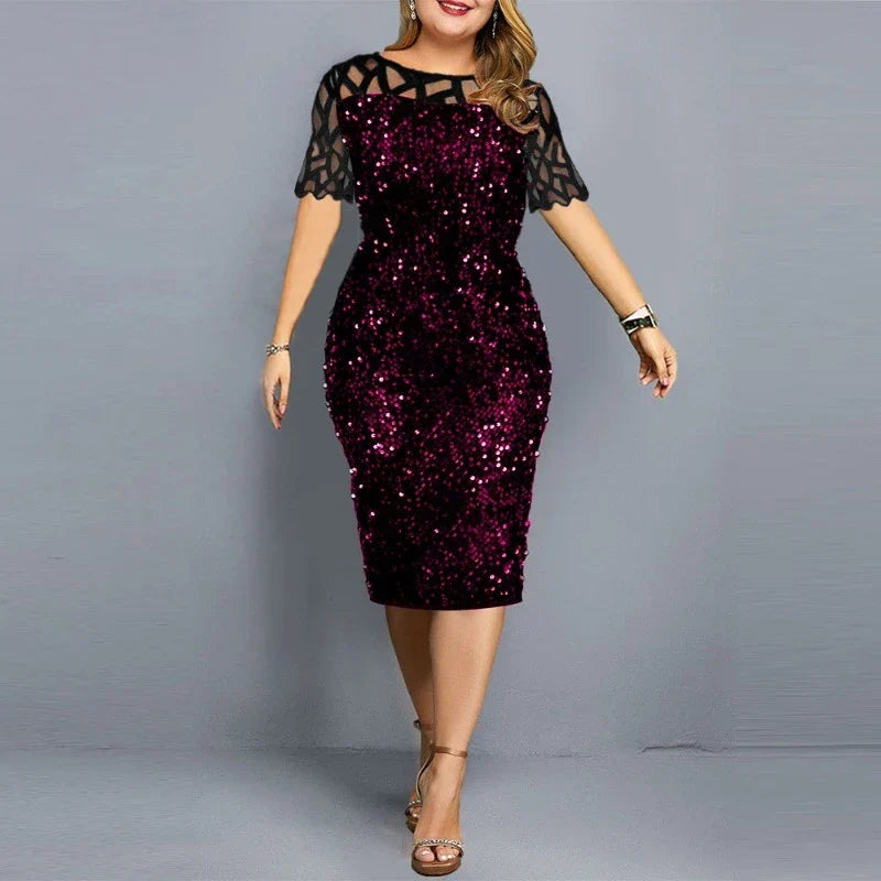 Plus Size Midi Jurk - Stijlvolle Elegantie voor Vrouwen