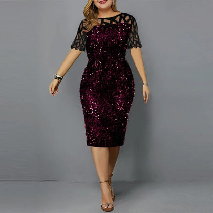 Plus Size Midi Jurk - Stijlvolle Elegantie voor Vrouwen