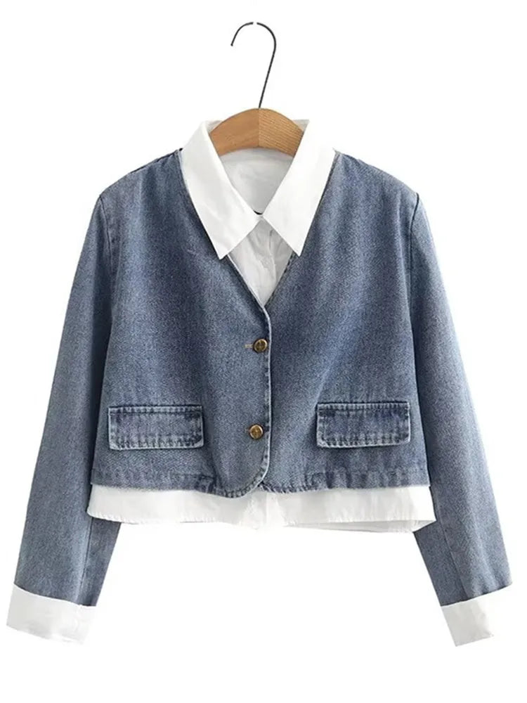 Plus Size Denim Set voor Vrouwen Gegarandeerd Comfort