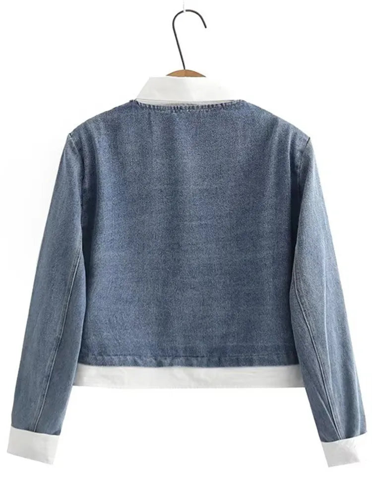 Plus Size Denim Set voor Vrouwen Gegarandeerd Comfort