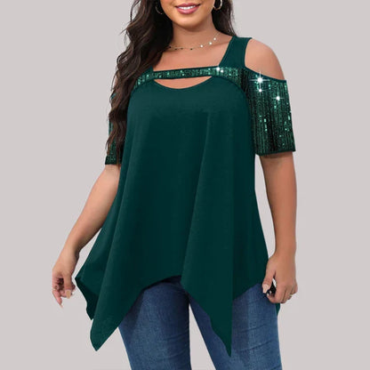 Plus Size Zomer T-Shirt Casual Katoen voor Dames