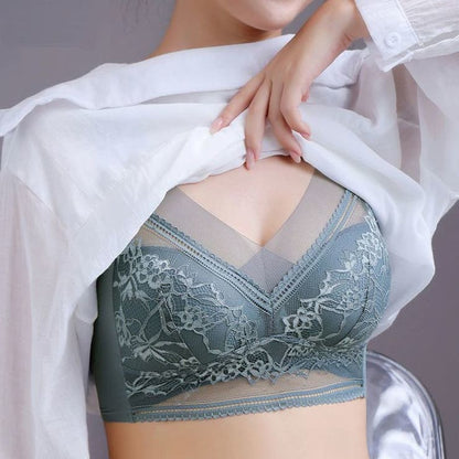 Push-up BH met Kant Draadloos Beugelloos Ondersteunend Comfortabel Ademend Stretch Dames Lingerie Elastisch