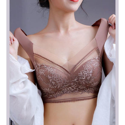 Push-up BH met Kant Draadloos Beugelloos Ondersteunend Comfortabel Ademend Stretch Dames Lingerie Elastisch
