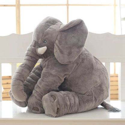 Pluche Olifant Knuffelkussen – Zacht Comfort Kussen voor Kinderkamer en Ontspanning