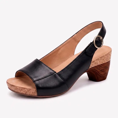 Dames Platformsandalen Ronde Neus Kunstleer Rubberen Zool Casual Comfort Schoenen Maat 36-43