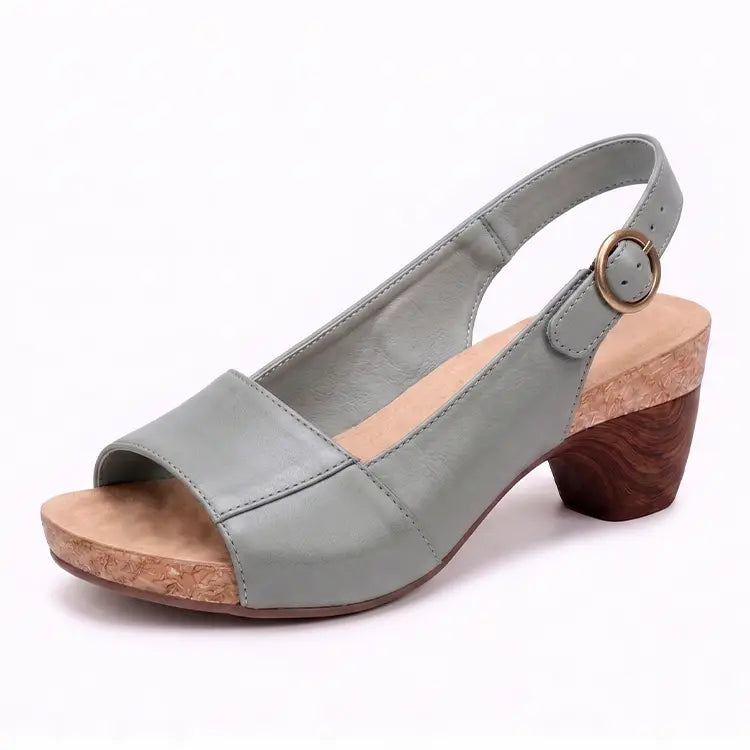 Dames Platformsandalen Ronde Neus Kunstleer Rubberen Zool Casual Comfort Schoenen Maat 36-43
