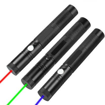 Laserpen Oplaadbaar USB-C 10000m Bereik Groen Rood Paars Aluminium Astronomie Buiten