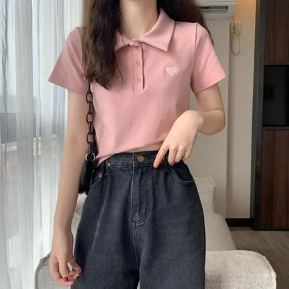 Luxe Polo Met Geborduurde Details Zomerse Stijl