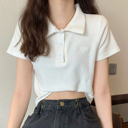 Luxe Polo Met Geborduurde Details Zomerse Stijl