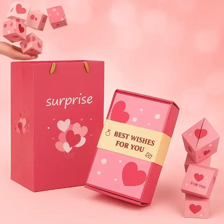 Pop-up Verrassing Geschenkdoos met Springende Boxjes – Verrassingscadeau voor Verjaardag Jubileum Valentijn