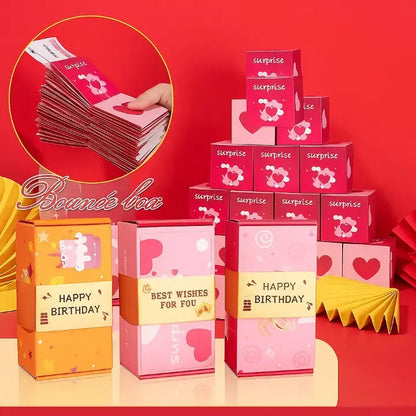 Pop-up Verrassing Geschenkdoos met Springende Boxjes – Verrassingscadeau voor Verjaardag Jubileum Valentijn