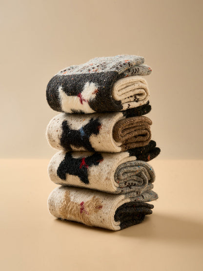 Unisex Sokken Puppy Patroon Zachte Stof Mix - StudioMarella