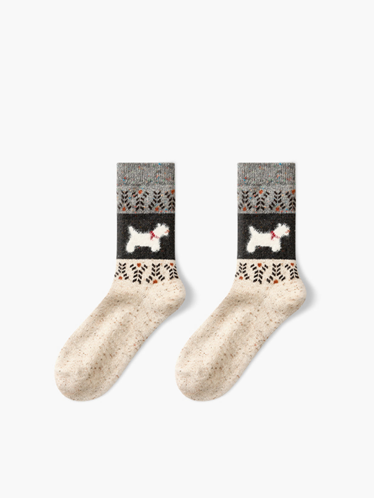 Unisex Sokken Puppy Patroon Zachte Stof Mix