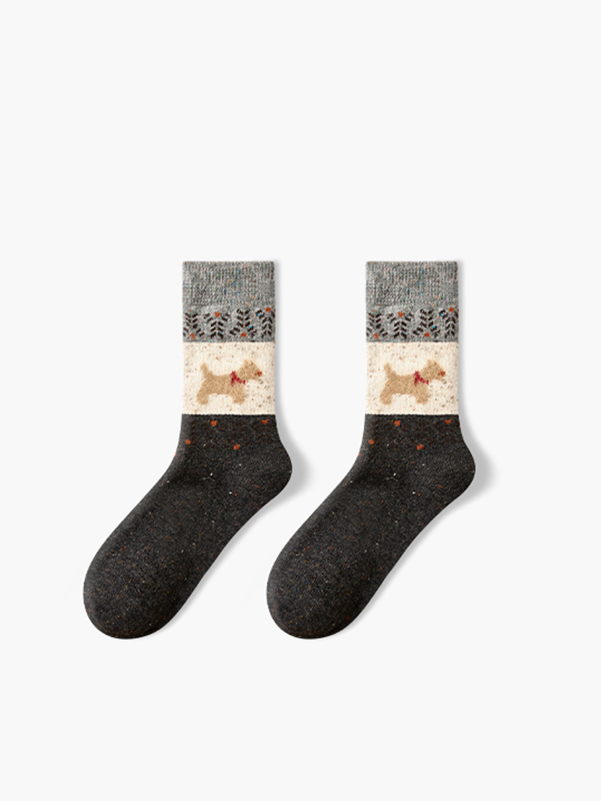 Unisex Sokken Puppy Patroon Zachte Stof Mix