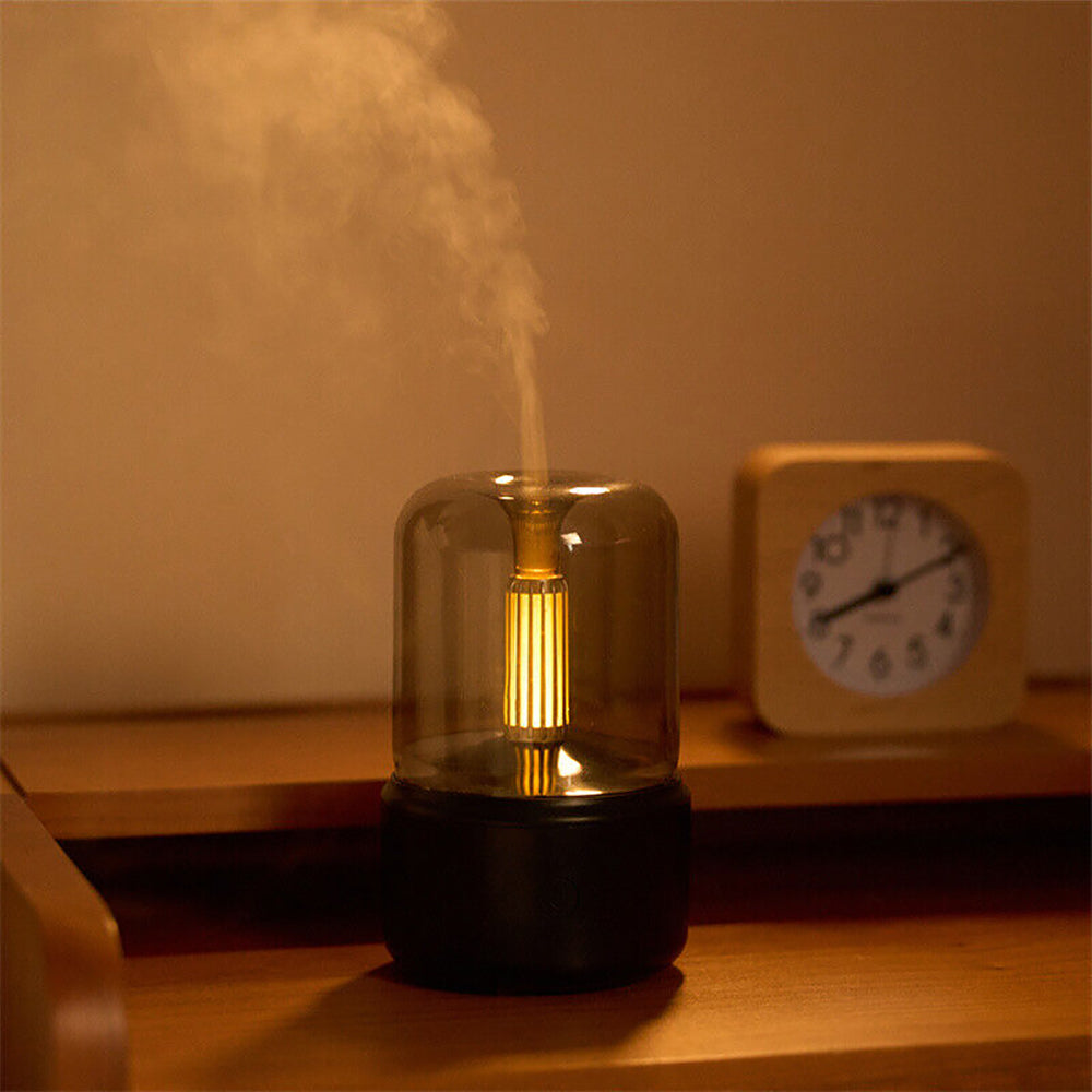 Luchtbevochtiger Ultrasoon Compact 120ml Met LED Verlichting Aroma Diffuser