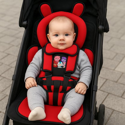 Draagbare Reisstoel met Veiligheidsgordel voor Baby's en Peuters | Vouwbaar & Lichtgewicht