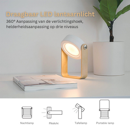 Opvouwbare LED-Leeslamp met USB-Oplaadpoort – Oogvriendelijk Leeslicht zonder Schittering voor Lezen, Werken & Studeren