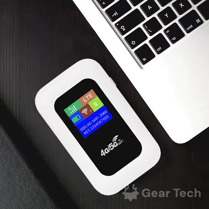 Draagbare 5G WiFi Router – Veilige Mobiele Internetverbinding voor Camper, Caravan en Reizen | 10 Apparaten | 150 Mbps