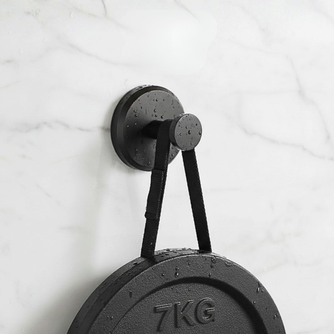 Zelfklevende Zuignap Haakjes Set van 4 voor Badkamer en Keuken | Handdoekhaak RVS Waterdicht voor Gladde Oppervlakken