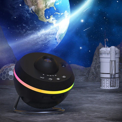 Sterrenprojector voor Slaapkamer LED Galaxy Projectorlamp met Timer Zwart/Wit