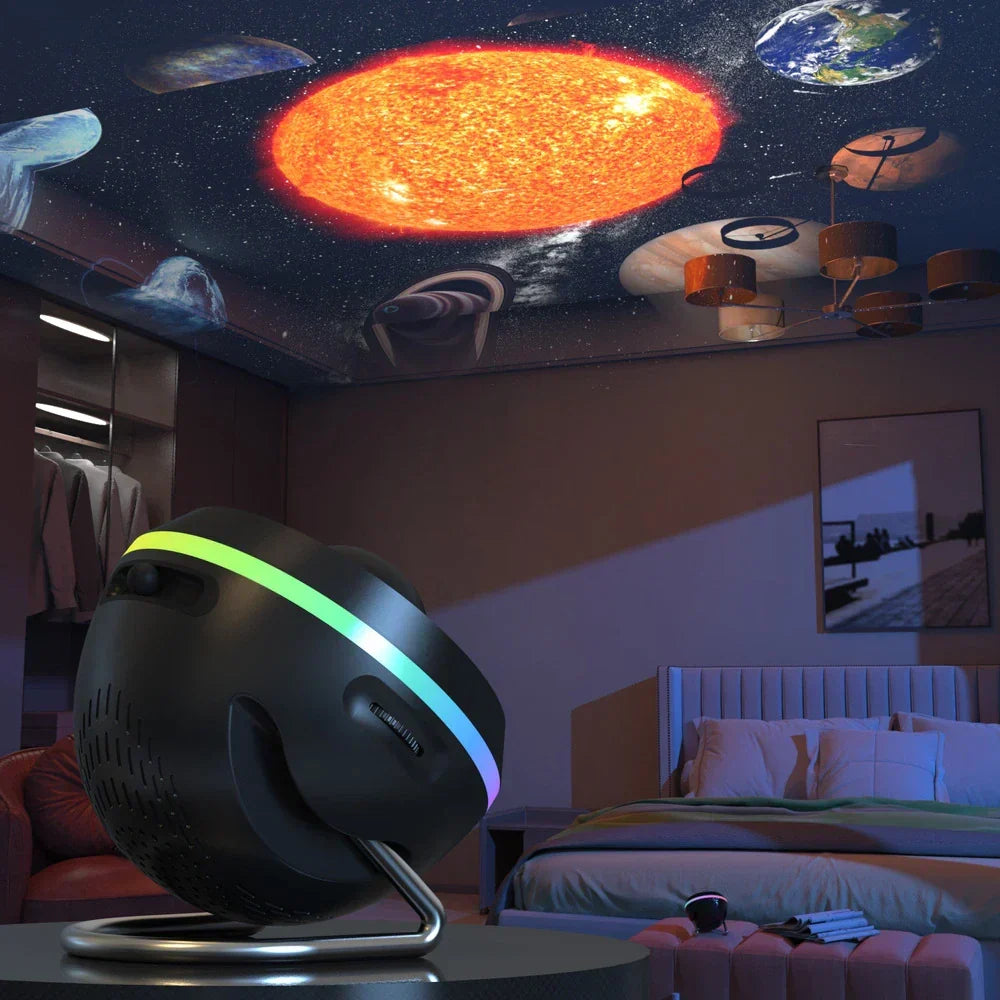 Sterrenprojector voor Slaapkamer LED Galaxy Projectorlamp met Timer Zwart/Wit
