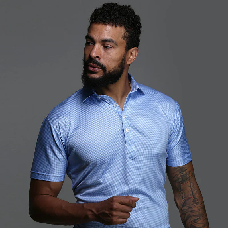 Mannen Poloshirt Korte Mouwen Rekbaar Slim Fit