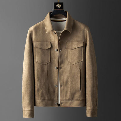 Suède Jas Heren Reuben Stijl Leerlook - StudioMarella