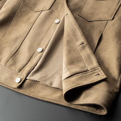 Suède Jas Heren Reuben Stijl Leerlook