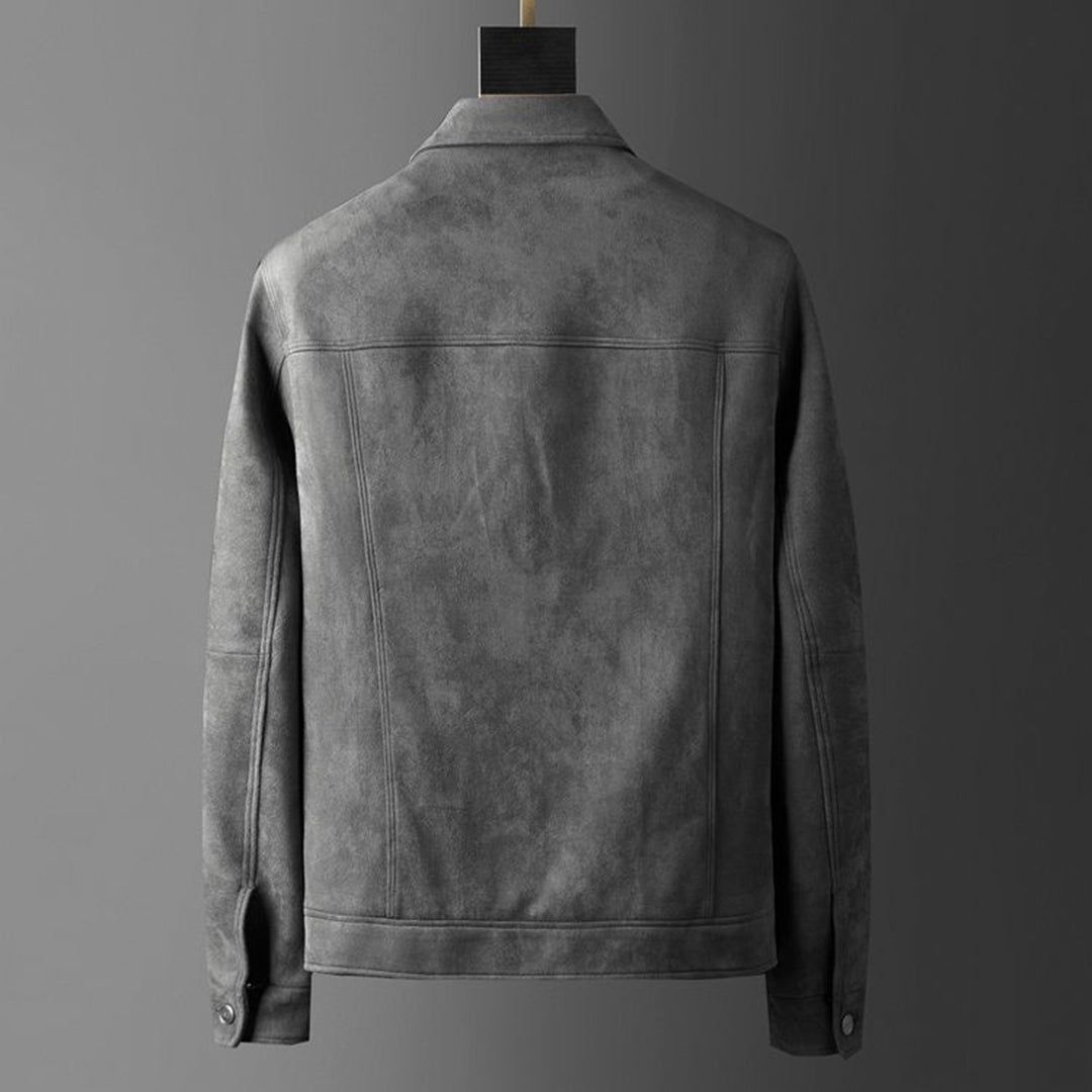 Suède Jas Heren Reuben Stijl Leerlook