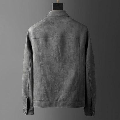 Suède Jas Heren Reuben Stijl Leerlook