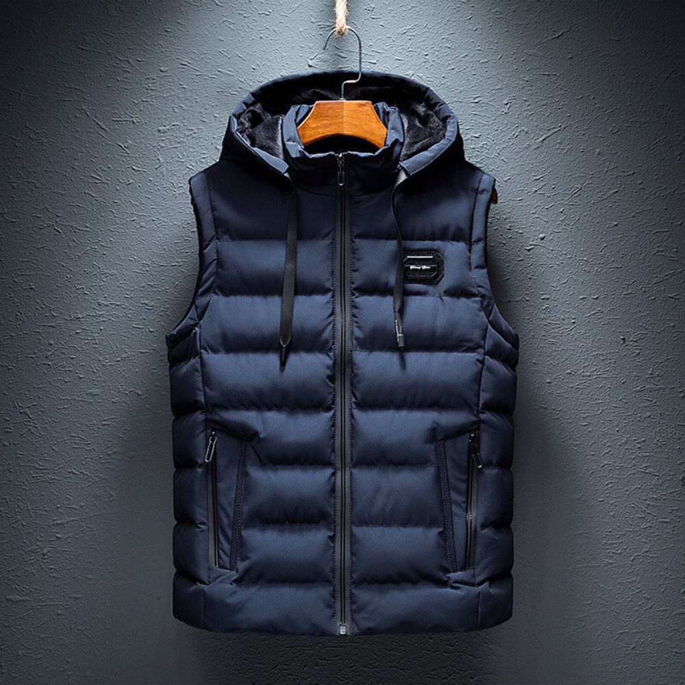 Dons Bodywarmer Heren Warm en Licht met Capuchon