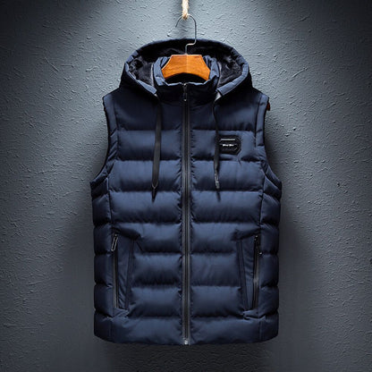 Dons Bodywarmer Heren Warm en Licht met Capuchon