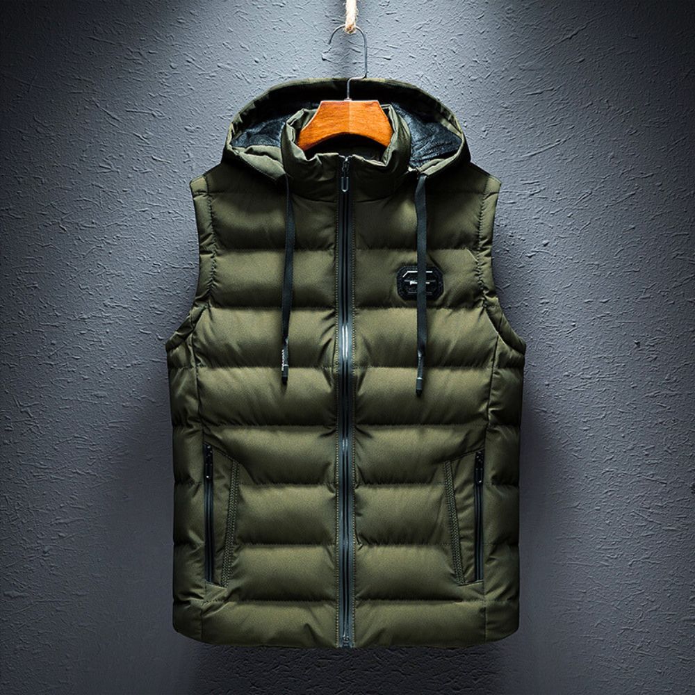 Dons Bodywarmer Heren Warm en Licht met Capuchon