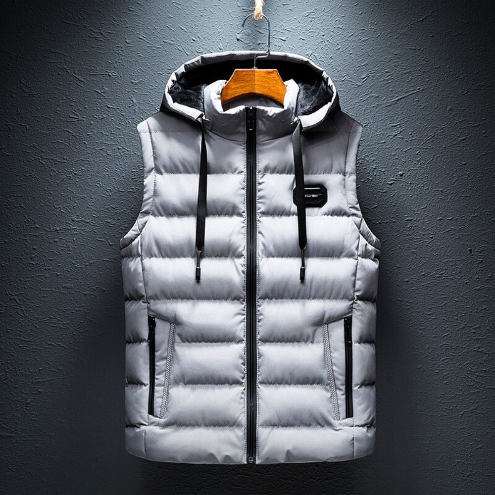 Dons Bodywarmer Heren Warm en Licht met Capuchon