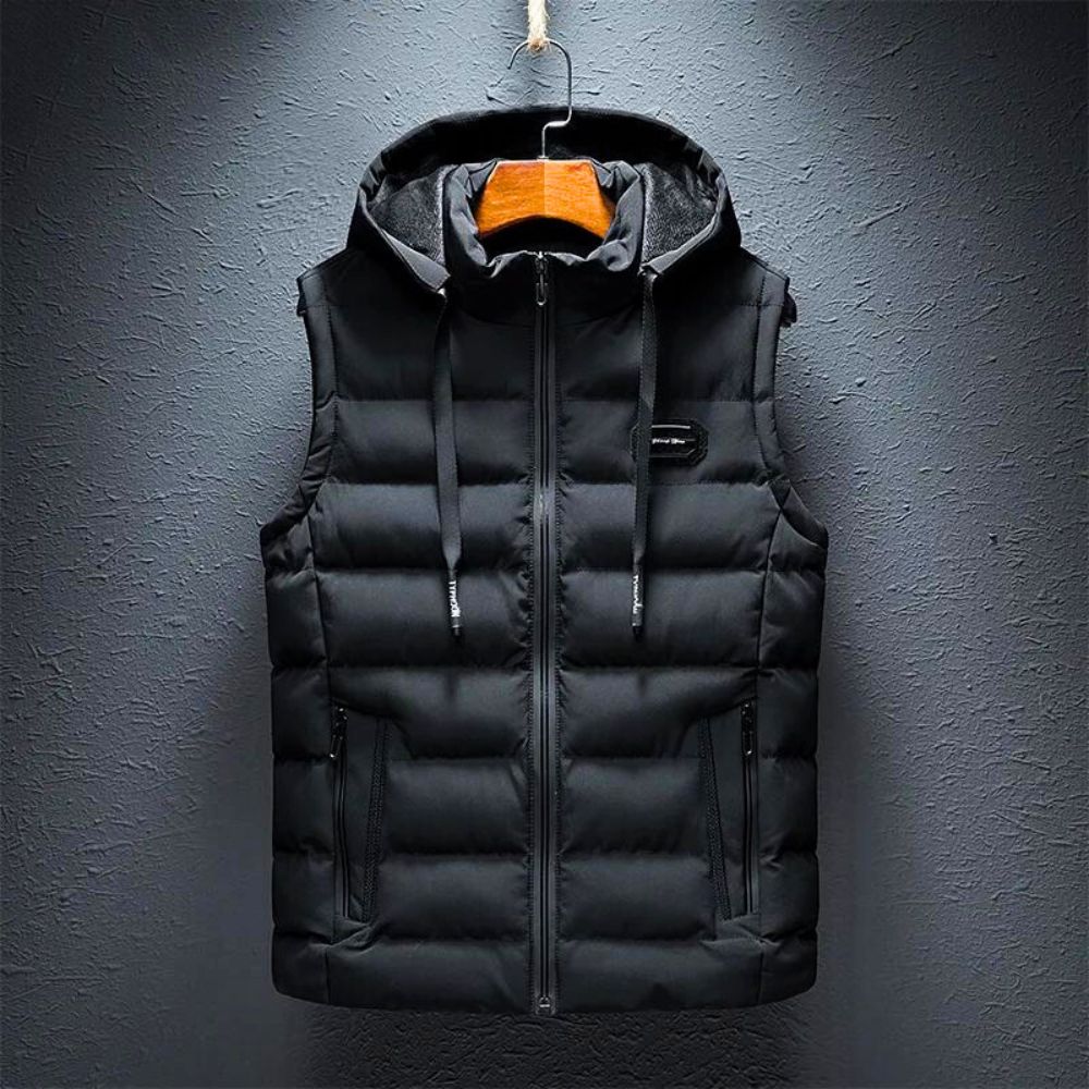 Dons Bodywarmer Heren Warm en Licht met Capuchon